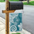 Polynesia Garden Flag Hippie Blue Tribal Turtle Floral Pattern