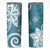 Polynesia Skinny Tumbler Hippie Blue Tribal Turtle Floral Pattern