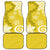 Polynesia Car Mats Yellow Tribal Turtle Floral Pattern
