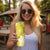 Polynesia Skinny Tumbler Yellow Tribal Turtle Floral Pattern