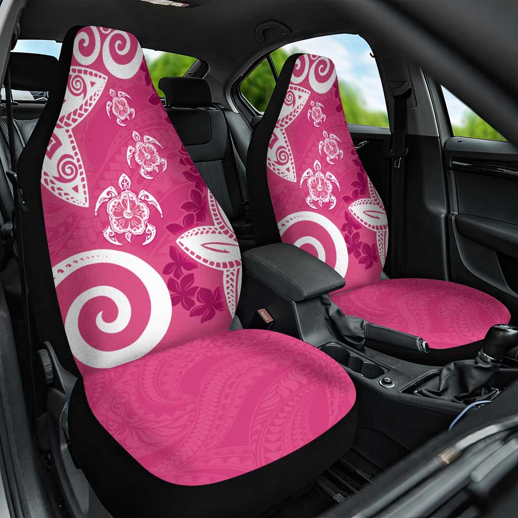 Polynesia Car Seat Cover Pink Tribal Turtle Floral Pattern LT05 One Size Pink - Polynesian Pride