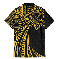 Hawaii And Philippines Family Matching Mermaid Dress and Hawaiian Shirt Kanaka Maoli With Tribal Sun Together Gold LT05 - Polynesian Pride