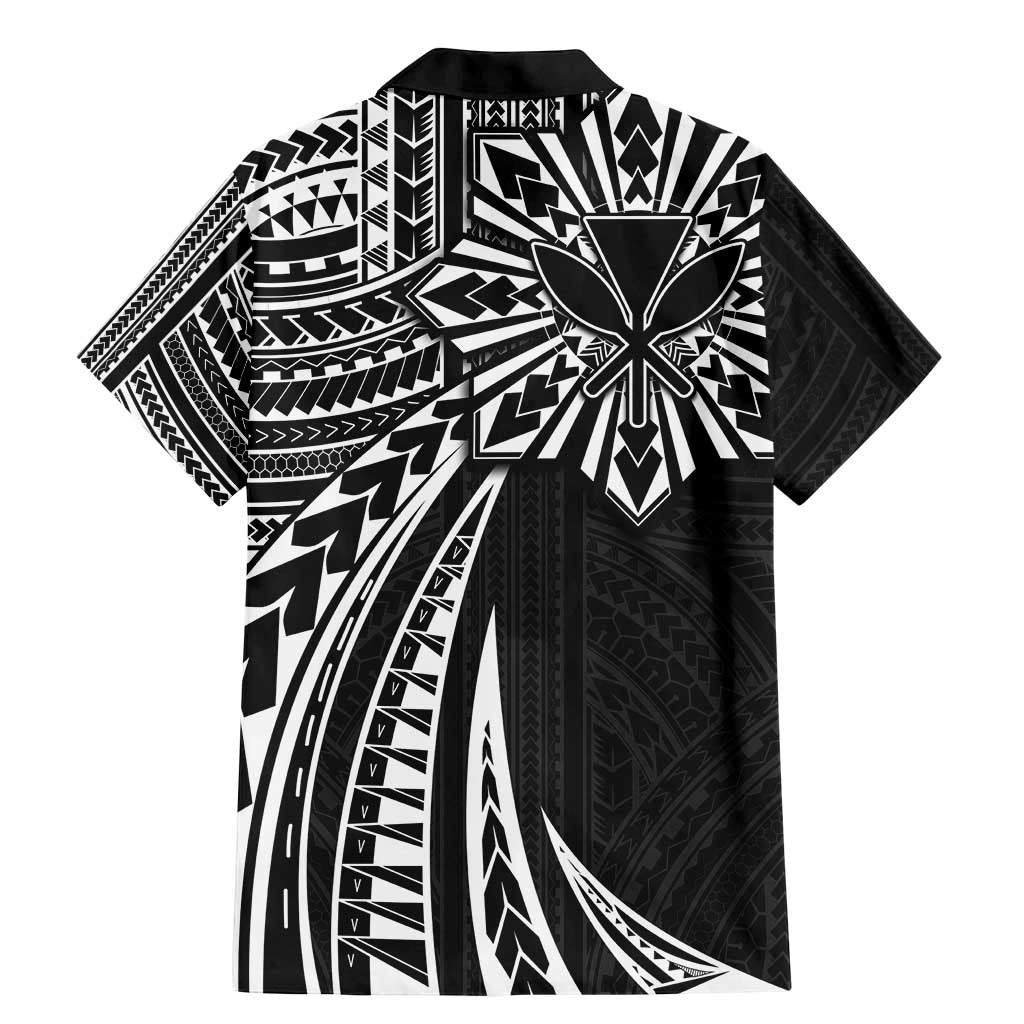 Hawaii And Philippines Family Matching Mermaid Dress and Hawaiian Shirt Kanaka Maoli With Tribal Sun Together Black LT05 - Polynesian Pride
