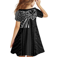 Hawaii And Philippines Family Matching Puletasi and Hawaiian Shirt Kanaka Maoli With Tribal Sun Together Black LT05 - Polynesian Pride