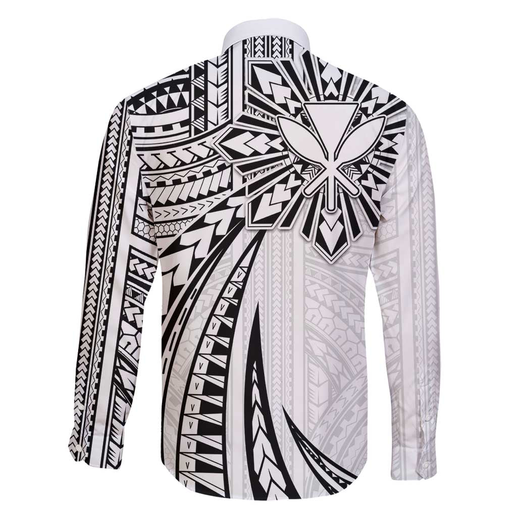 Hawaii And Philippines Family Matching Puletasi and Hawaiian Shirt Kanaka Maoli With Tribal Sun Together White LT05 - Polynesian Pride