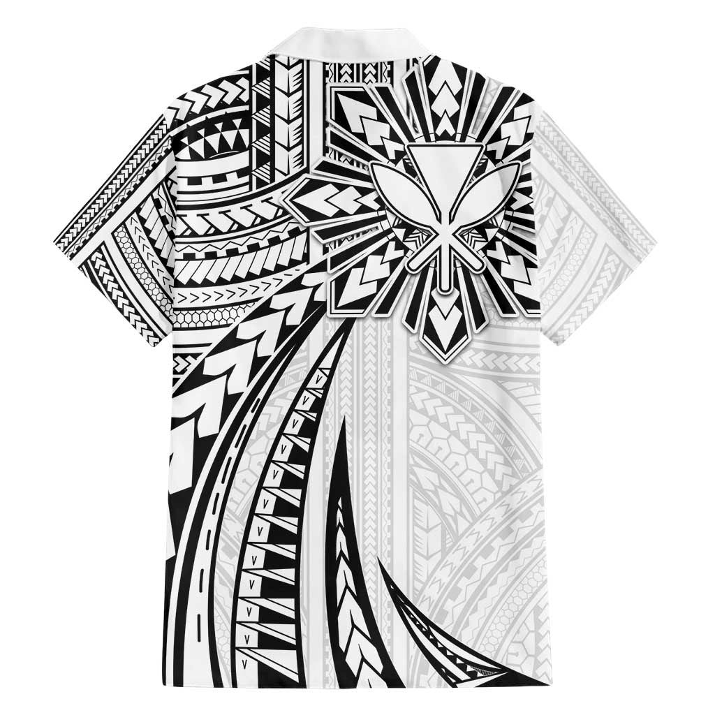 Hawaii And Philippines Family Matching Short Sleeve Bodycon Dress and Hawaiian Shirt Kanaka Maoli With Tribal Sun Together White LT05 - Polynesian Pride