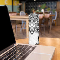 Hawaii And Philippines Skinny Tumbler Kanaka Maoli With Tribal Sun Together White