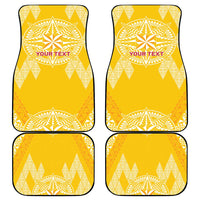Personalised Anastasis College Car Mats Tonga Ngatu Pattern - Polynesian Pride