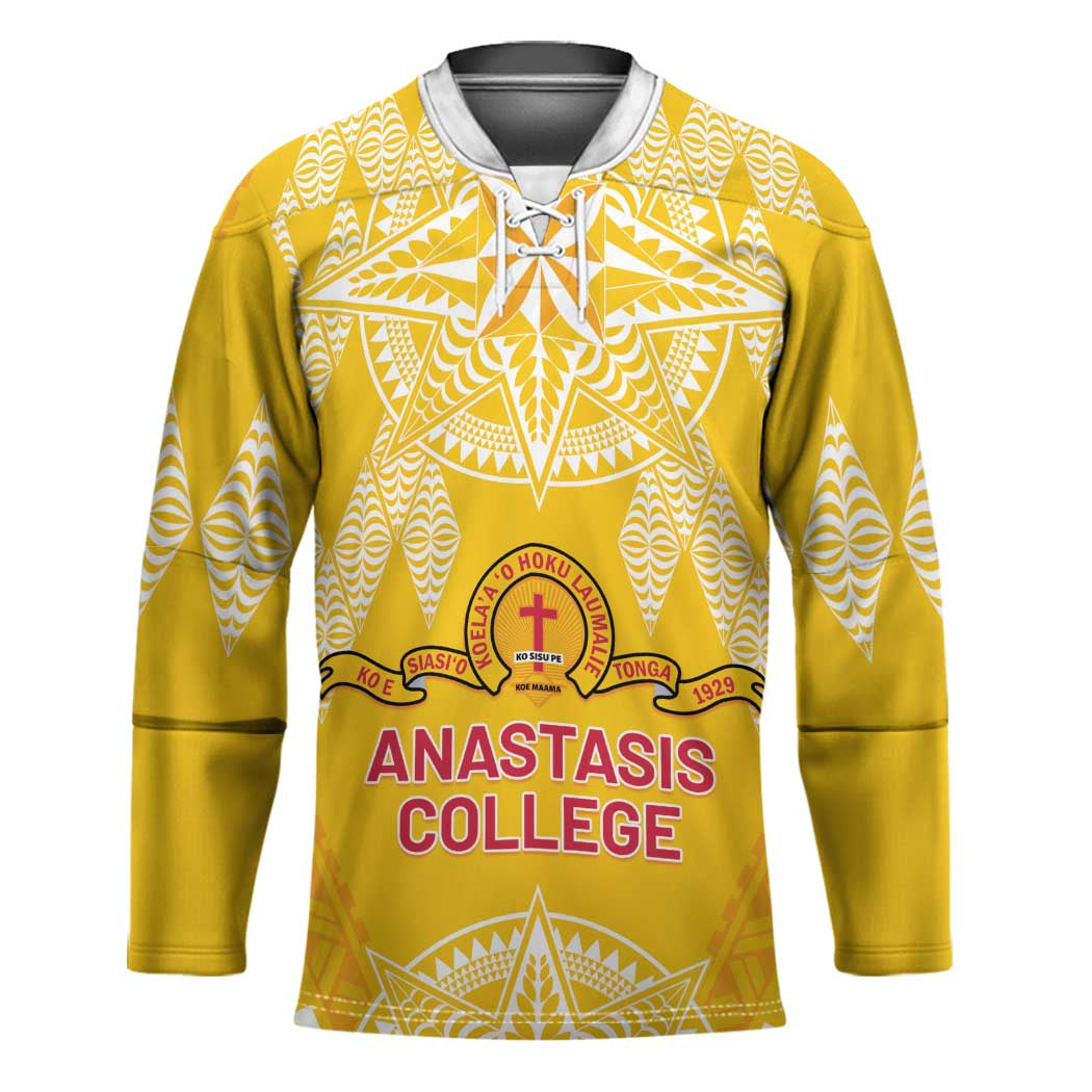 Personalised Anastasis College Hockey Jersey Tonga Ngatu Pattern - Polynesian Pride