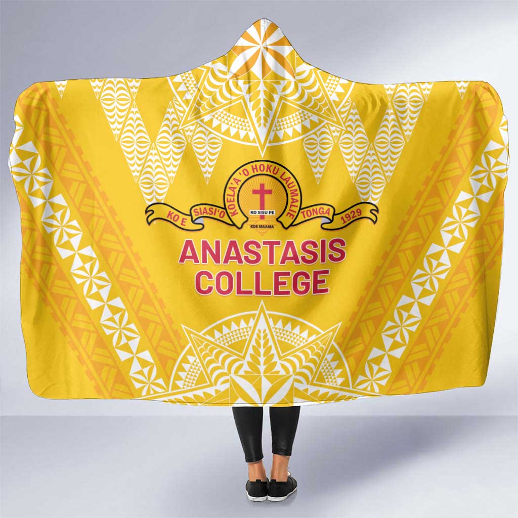 Anastasis College Hooded Blanket Tonga Ngatu Pattern - Polynesian Pride