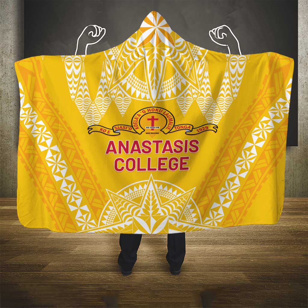 Anastasis College Hooded Blanket Tonga Ngatu Pattern - Polynesian Pride