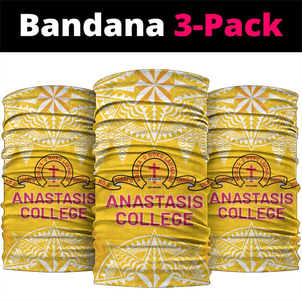 Anastasis College Neck Gaiter Tonga Ngatu Pattern - Polynesian Pride