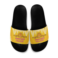 Anastasis College Slide Sandals Tonga Ngatu Pattern - Polynesian Pride