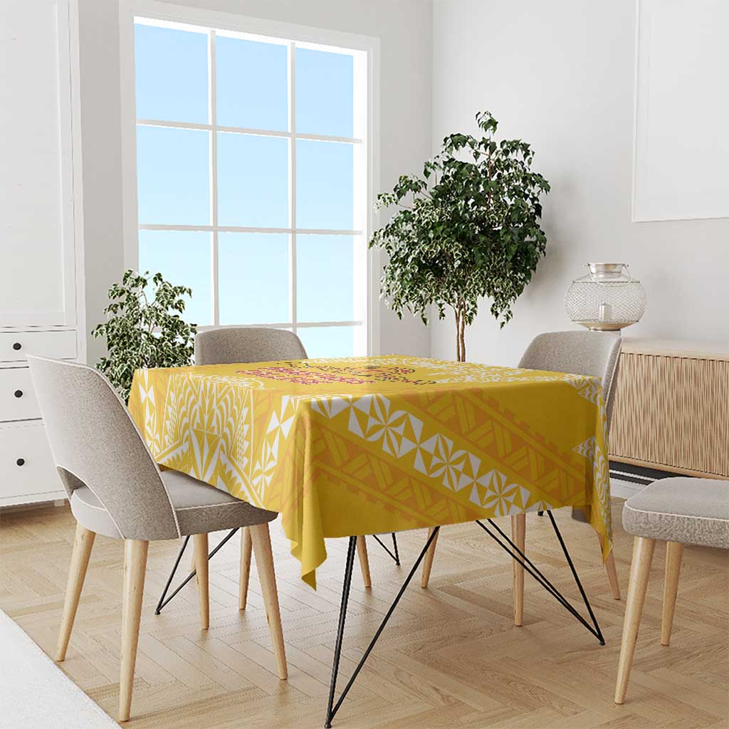 Anastasis College Tablecloth Tonga Ngatu Pattern - Polynesian Pride