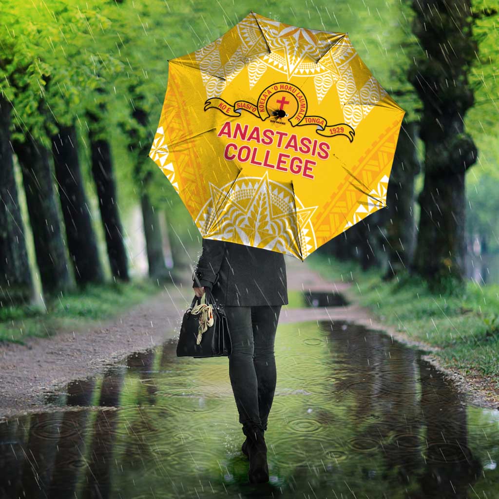 Anastasis College Umbrella Tonga Ngatu Pattern - Polynesian Pride