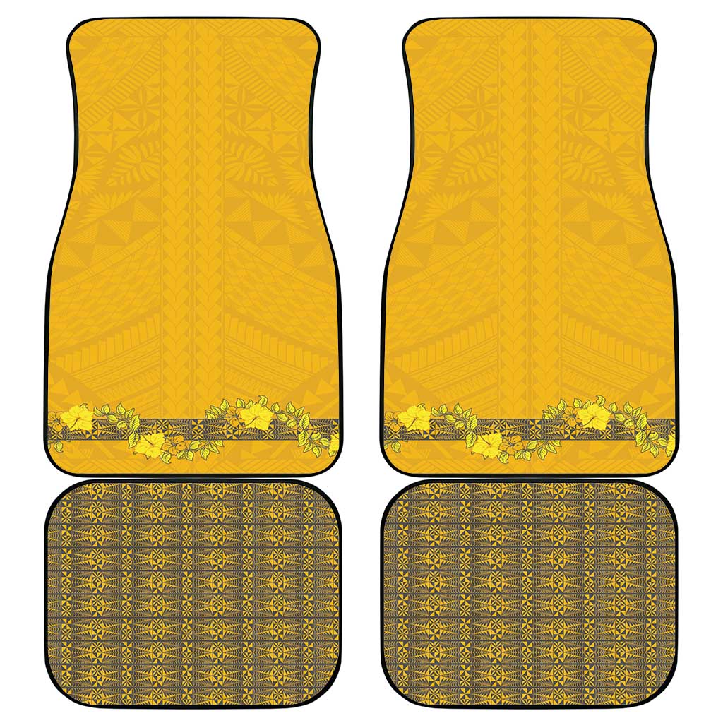 Tonga Anastasis College Car Mats Tongan Ngatu Kupesi Pattern - Polynesian Pride