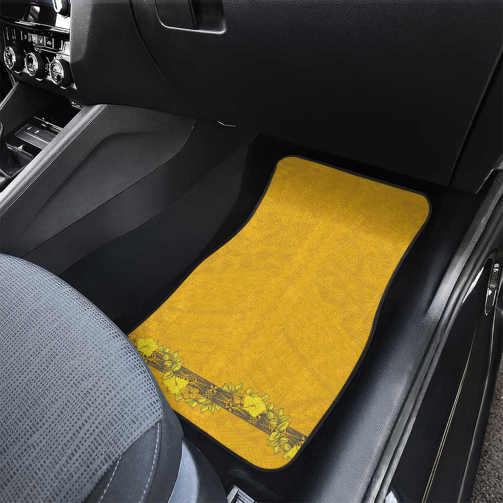 Tonga Anastasis College Car Mats Tongan Ngatu Kupesi Pattern - Polynesian Pride