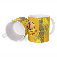 Tonga Anastasis College Ceramic Mug Tongan Ngatu Kupesi Pattern - Polynesian Pride