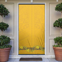 Tonga Anastasis College Door Cover Tongan Ngatu Kupesi Pattern - Polynesian Pride