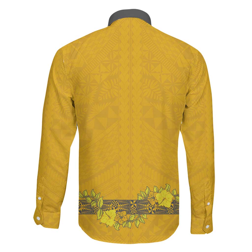 Tonga Anastasis College Family Matching Off The Shoulder Long Sleeve Dress and Hawaiian Shirt Tongan Ngatu Kupesi Pattern LT05 - Polynesian Pride