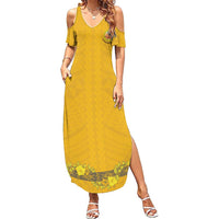Tonga Anastasis College Family Matching Summer Maxi Dress and Hawaiian Shirt Tongan Ngatu Kupesi Pattern - Polynesian Pride
