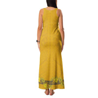 Tonga Anastasis College Family Matching Tank Maxi Dress and Hawaiian Shirt Tongan Ngatu Kupesi Pattern LT05 - Polynesian Pride