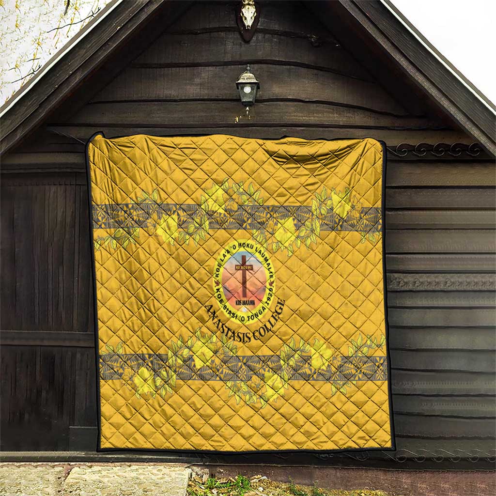 Tonga Anastasis College Quilt Tongan Ngatu Kupesi Pattern - Polynesian Pride