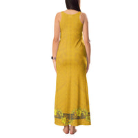 Tonga Anastasis College Tank Maxi Dress Tongan Ngatu Kupesi Pattern - Polynesian Pride