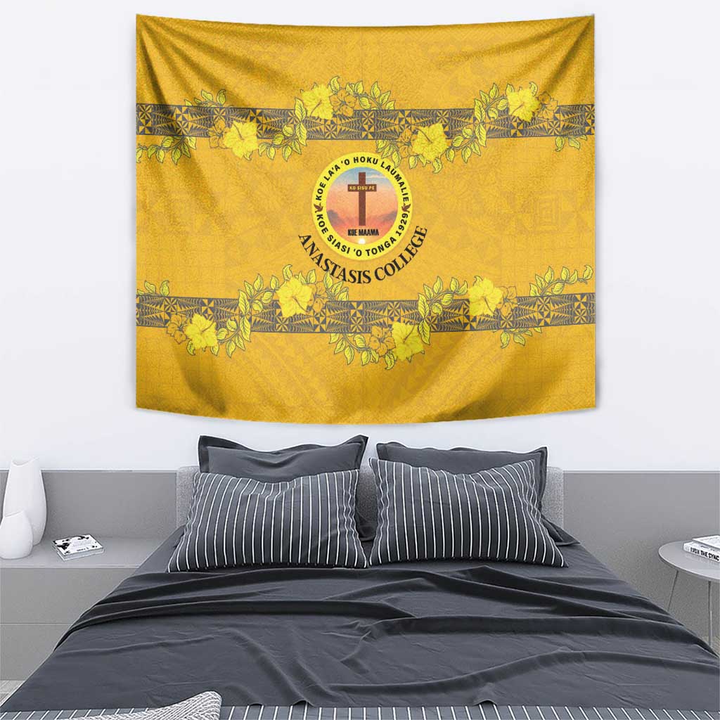 Tonga Anastasis College Tapestry Tongan Ngatu Kupesi Pattern - Polynesian Pride