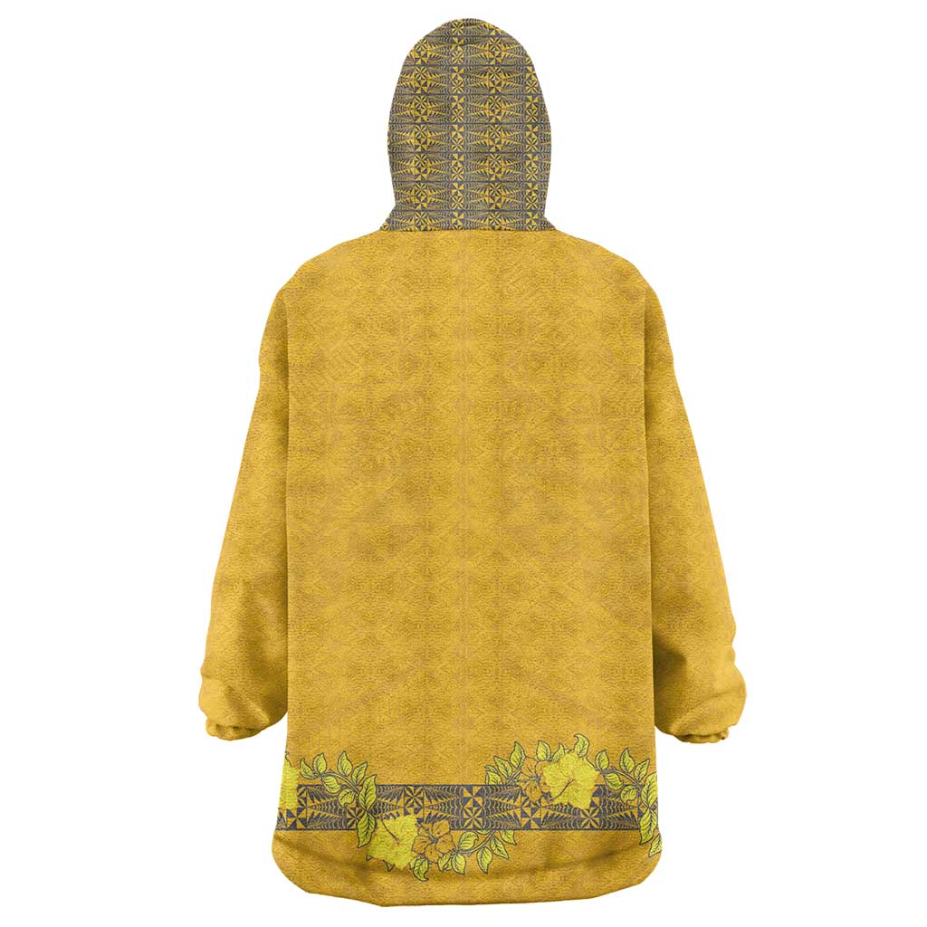 Tonga Anastasis College Wearable Blanket Hoodie Tongan Ngatu Kupesi Pattern LT05 - Polynesian Pride