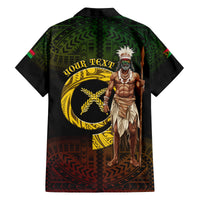 Personalised Vanuatu Custom Chiefs Day Family Matching Tank Maxi Dress and Hawaiian Shirt Pig Tusk Simple Style LT05 - Polynesian Pride