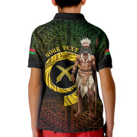 Personalised Vanuatu Custom Chiefs Day Kid Polo Shirt Pig Tusk Simple Style LT05 - Polynesian Pride
