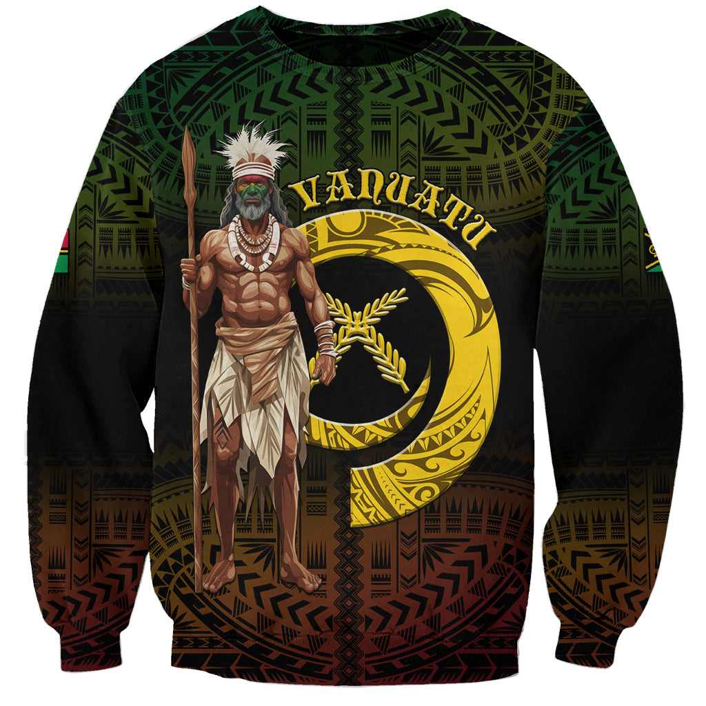 Personalised Vanuatu Custom Chiefs Day Sweatshirt Pig Tusk Simple Style LT05 Unisex Black - Polynesian Pride