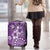 Cook Islands Luggage Cover Purple Hibiscus And Stars