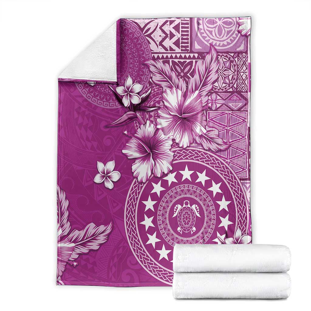 Cook Islands Blanket Fandango Hibiscus And Stars