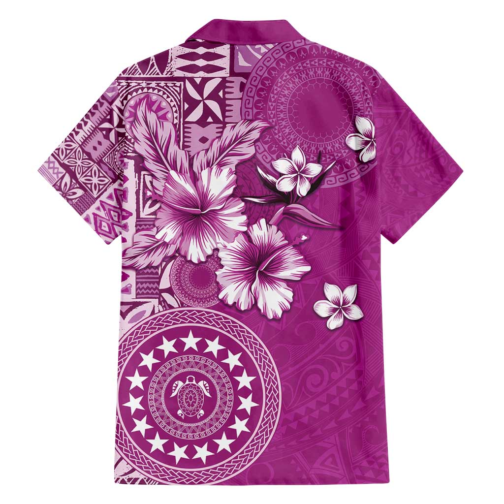 Cook Islands Family Matching Summer Maxi Dress and Hawaiian Shirt Fandango Hibiscus And Stars LT05 - Polynesian Pride