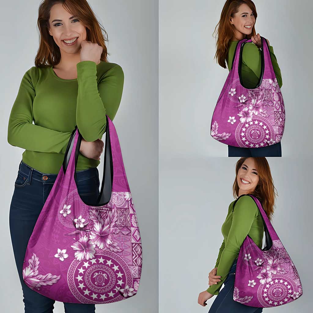Cook Islands Grocery Bag Fandango Hibiscus And Stars