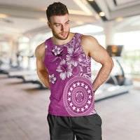 Cook Islands Men Tank Top Fandango Hibiscus And Stars