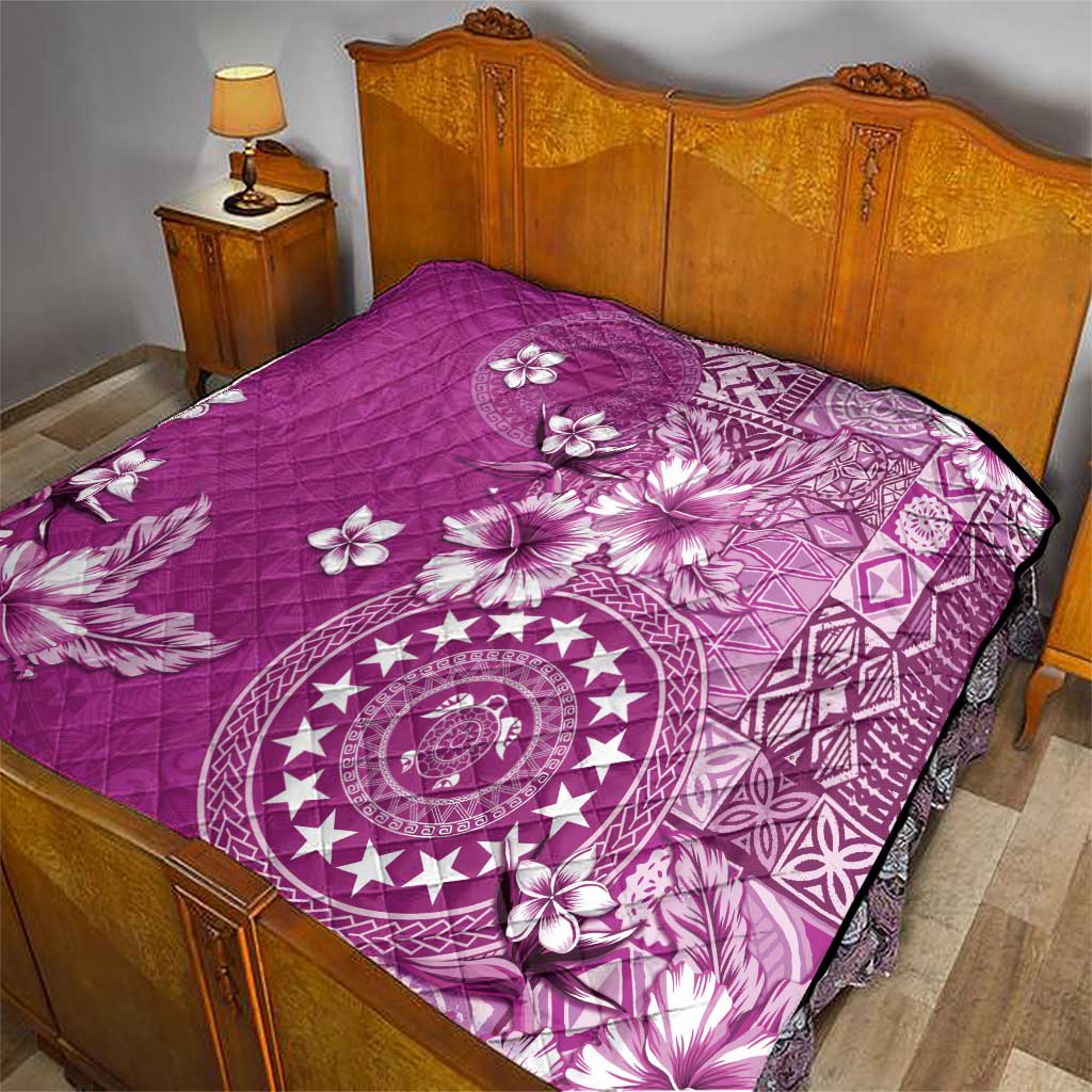 Cook Islands Quilt Fandango Hibiscus And Stars