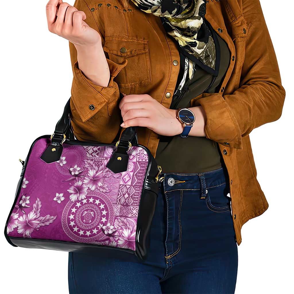 Cook Islands Shoulder Handbag Fandango Hibiscus And Stars