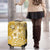 Cook Islands Luggage Cover Yellow Hibiscus And Stars