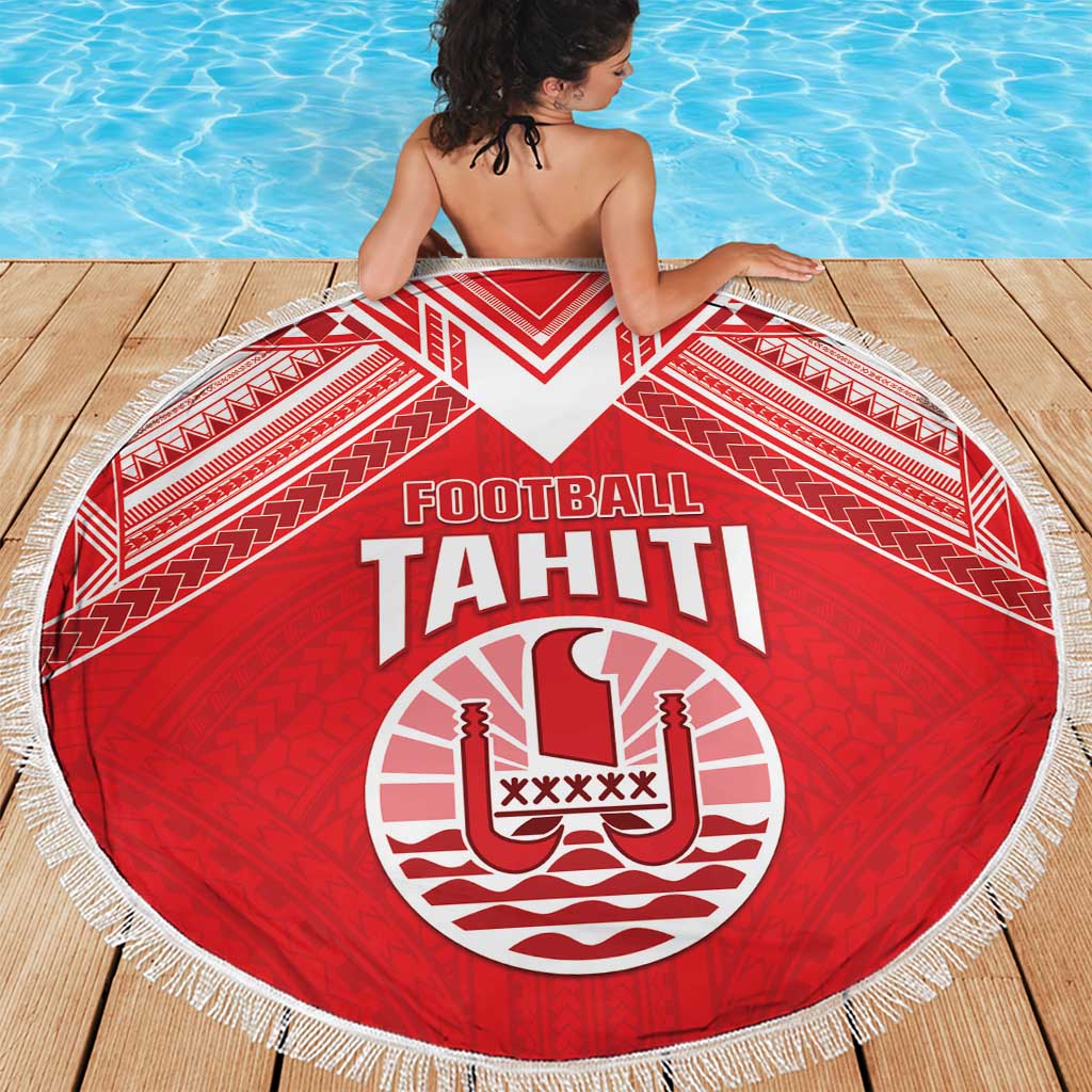 Tahiti Football Beach Blanket Coat Of Arms Polynesian Tribal Pattern LT05 - Polynesian Pride