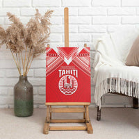 Tahiti Football Canvas Wall Art Coat Of Arms Polynesian Tribal Pattern
