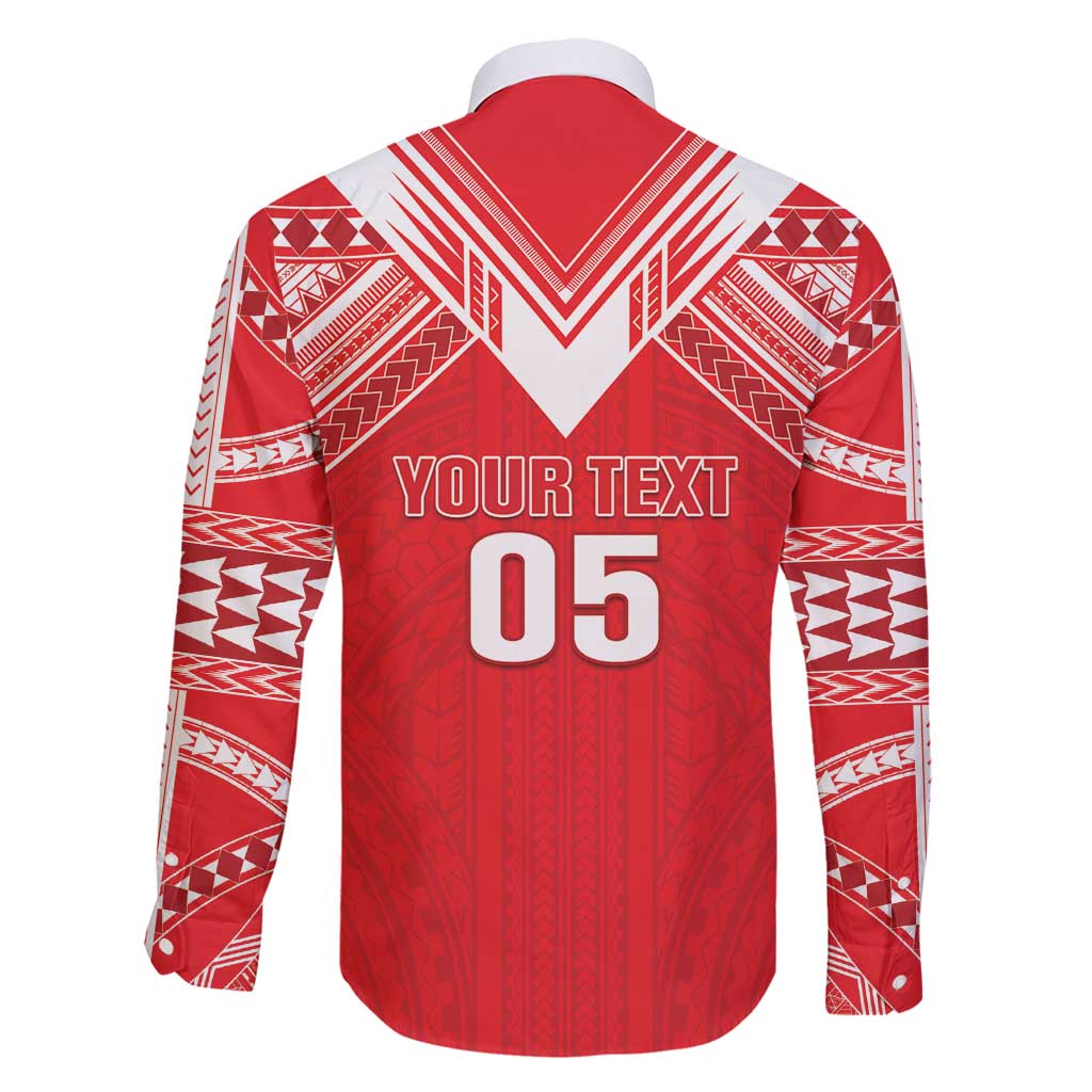 Custom Tahiti Football Family Matching Long Sleeve Bodycon Dress and Hawaiian Shirt Coat Of Arms Polynesian Tribal Pattern LT05 - Polynesian Pride