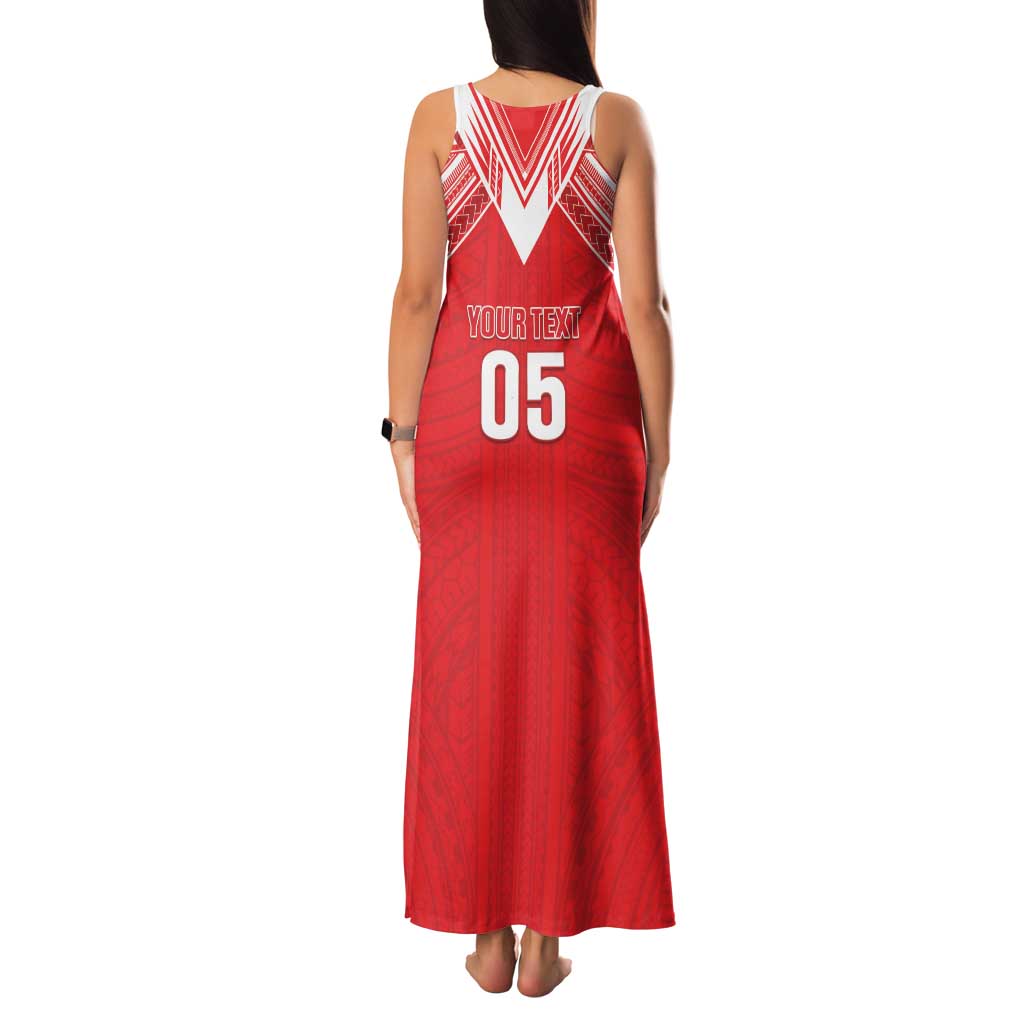 Custom Tahiti Football Family Matching Tank Maxi Dress and Hawaiian Shirt Coat Of Arms Polynesian Tribal Pattern LT05 - Polynesian Pride