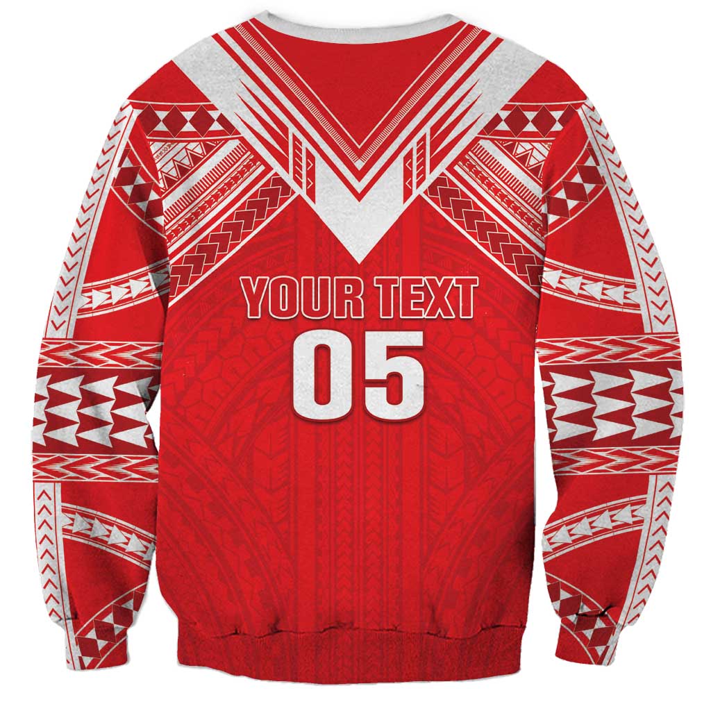 Custom Tahiti Football Sweatshirt Coat Of Arms Polynesian Tribal Pattern LT05 - Polynesian Pride