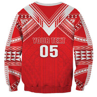Custom Tahiti Football Sweatshirt Coat Of Arms Polynesian Tribal Pattern LT05 - Polynesian Pride