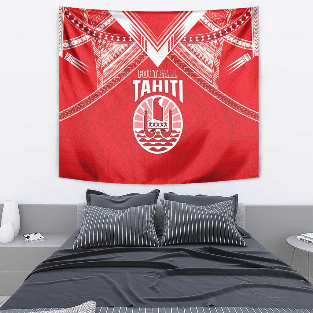 Tahiti Football Tapestry Coat Of Arms Polynesian Tribal Pattern LT05 - Polynesian Pride