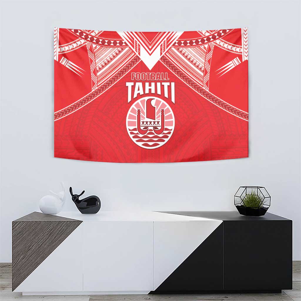 Tahiti Football Tapestry Coat Of Arms Polynesian Tribal Pattern LT05 - Polynesian Pride