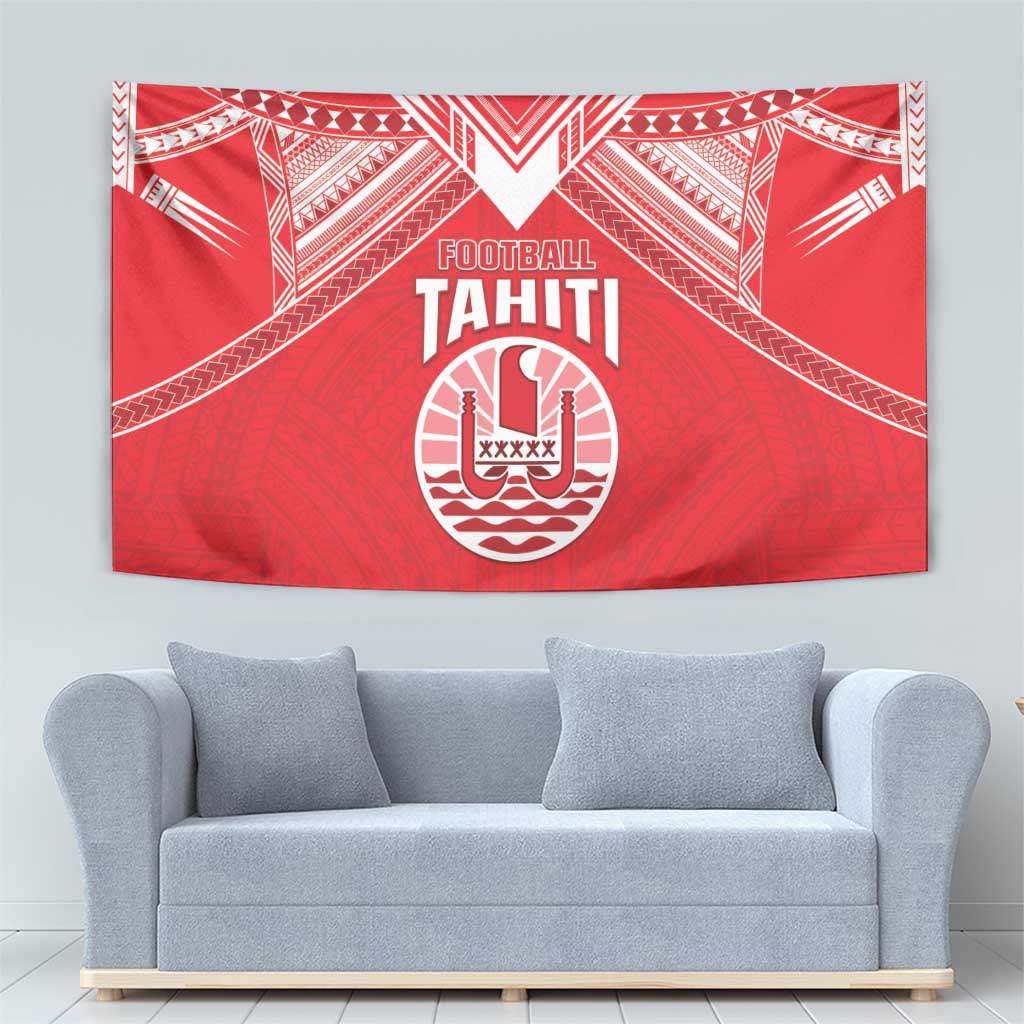 Tahiti Football Tapestry Coat Of Arms Polynesian Tribal Pattern LT05 - Polynesian Pride